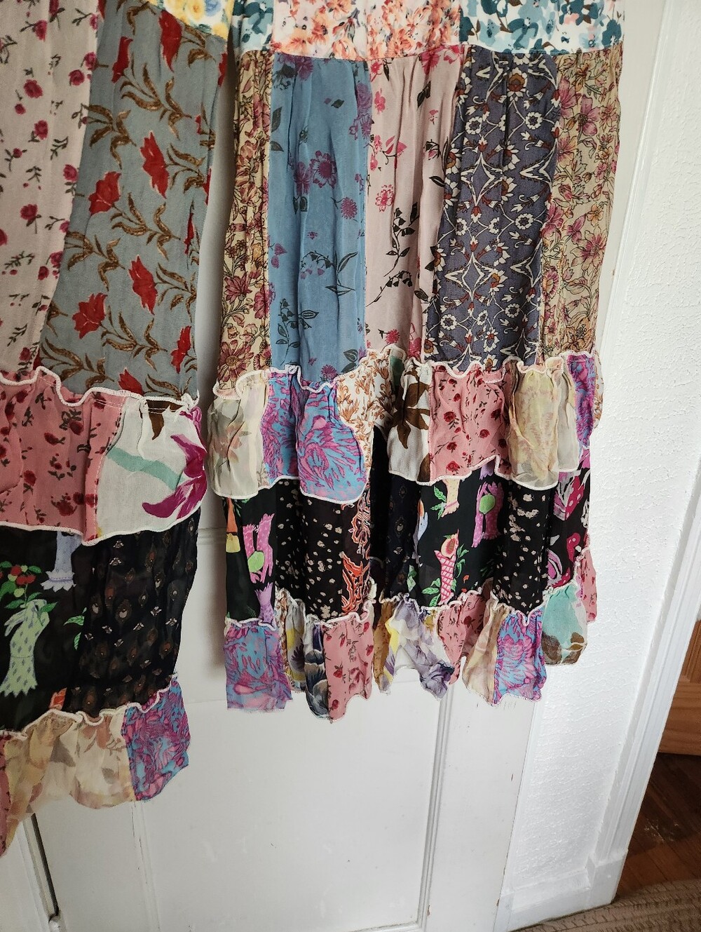 Young Threads Patchwork Tiered Boho Pants - Picture 4 of 10